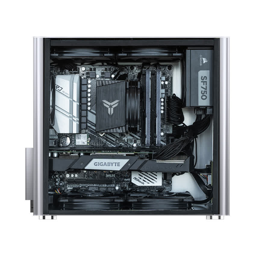 Vỏ case Jonsbo V9 Silver (Mini Tower/Màu Bạc)