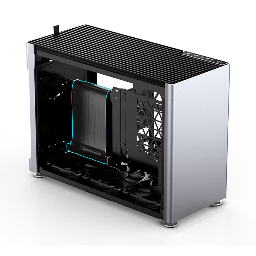 Vỏ Case JonsboPlus  i100-G Silver  (Mini Tower/Màu Bạc)