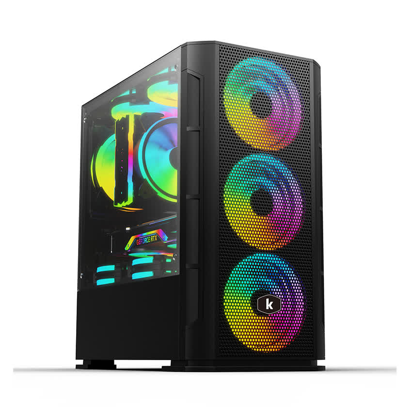 Vỏ case KENOO ESPORT G362  (Mini Tower/Màu Đen)