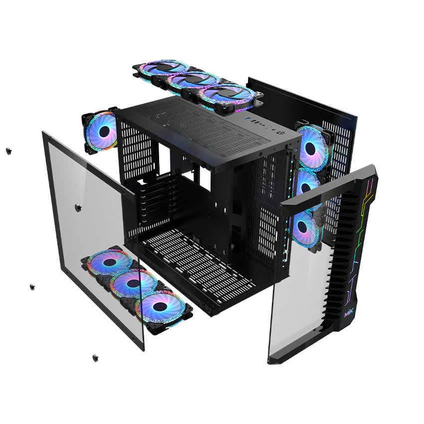 Vỏ Case MIK LV07 – BLACK (Mid Tower/ Màu Đen)