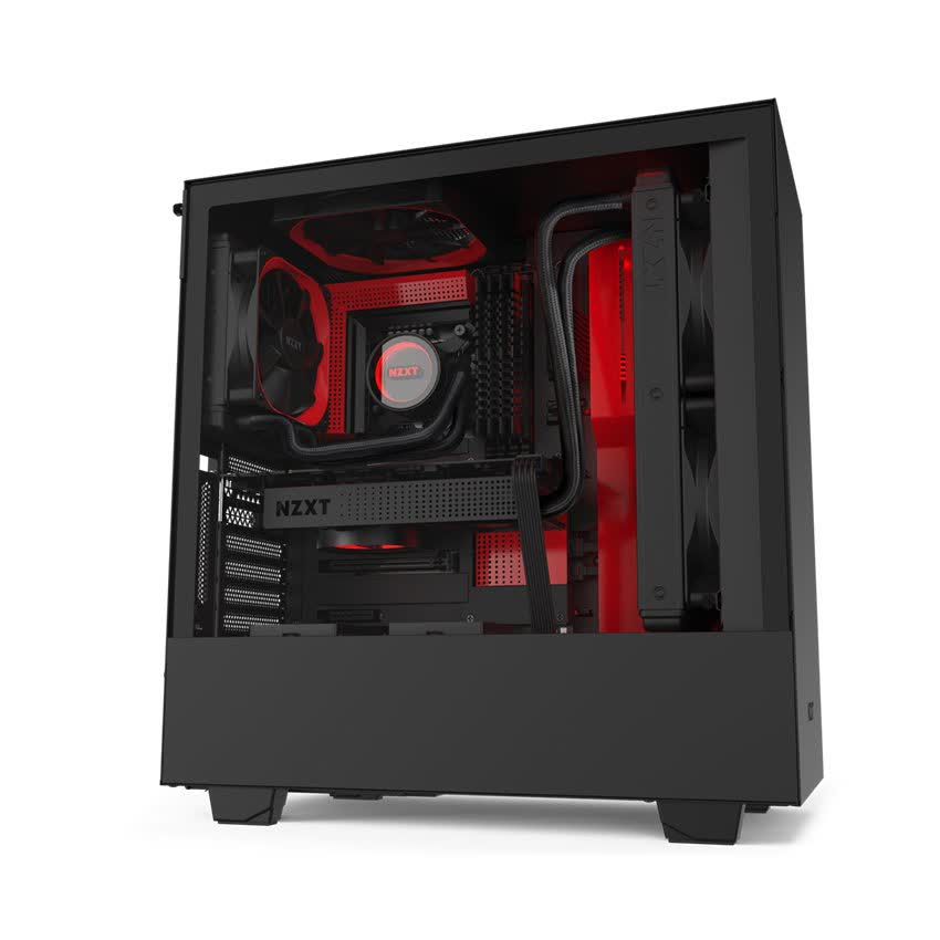 Vỏ Case NZXT H510i (Mid Tower/Màu Đen/Đỏ)