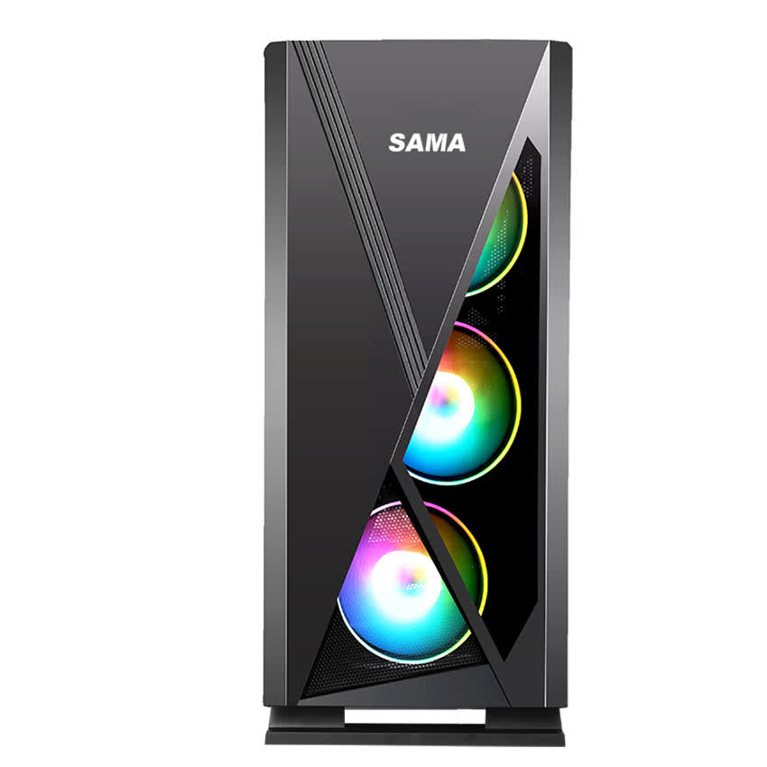 Vỏ Case SAMA Jazovo plus XII (Mid Tower/Màu Đen/Led RGB)