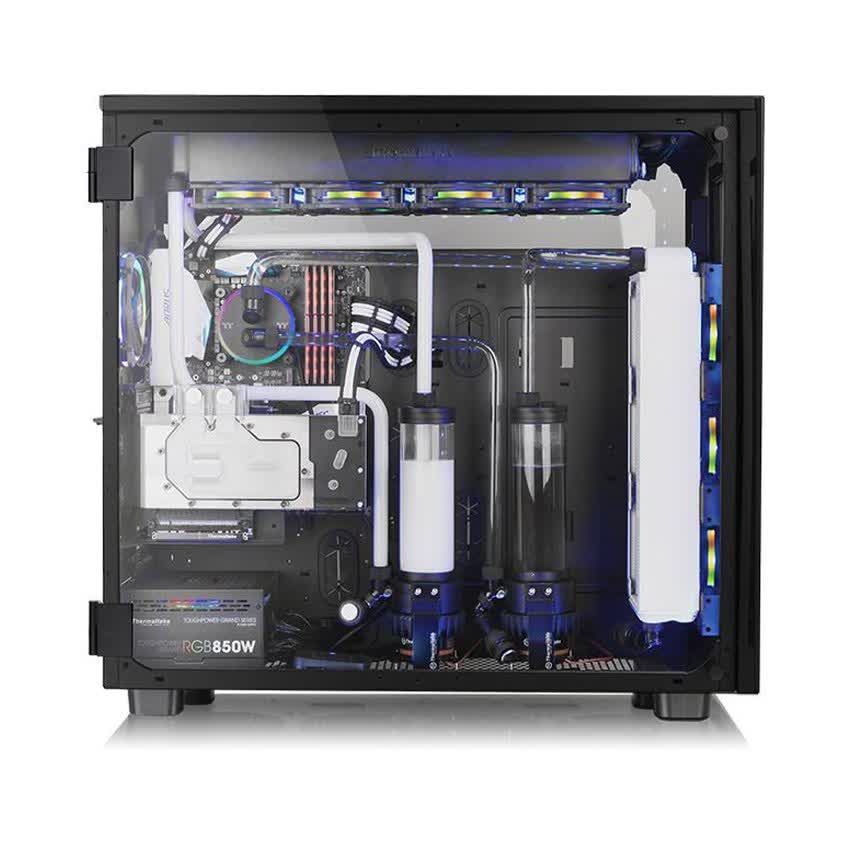 Vỏ Case Thermaltake View 91 Tempered Glass (Full Tower/Màu Đen/Led RGB) CA-1I9-00F1WN-00