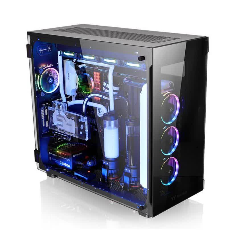 Vỏ Case Thermaltake View 91 Tempered Glass (Full Tower/Màu Đen/Led RGB) CA-1I9-00F1WN-00