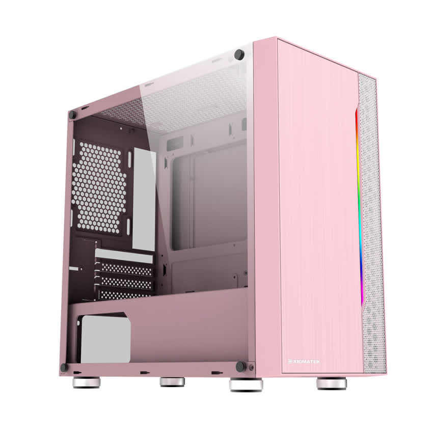 Vỏ Case Xigmatek Gemini Queen (Mini Tower/Màu Hồng) EN43835
