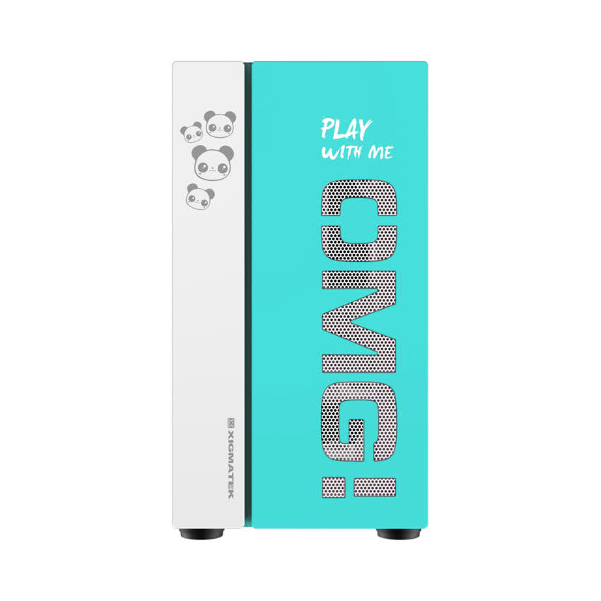 Vỏ case Xigmatek OMG AQUA (Mini Tower/Màu Xanh) EN45808