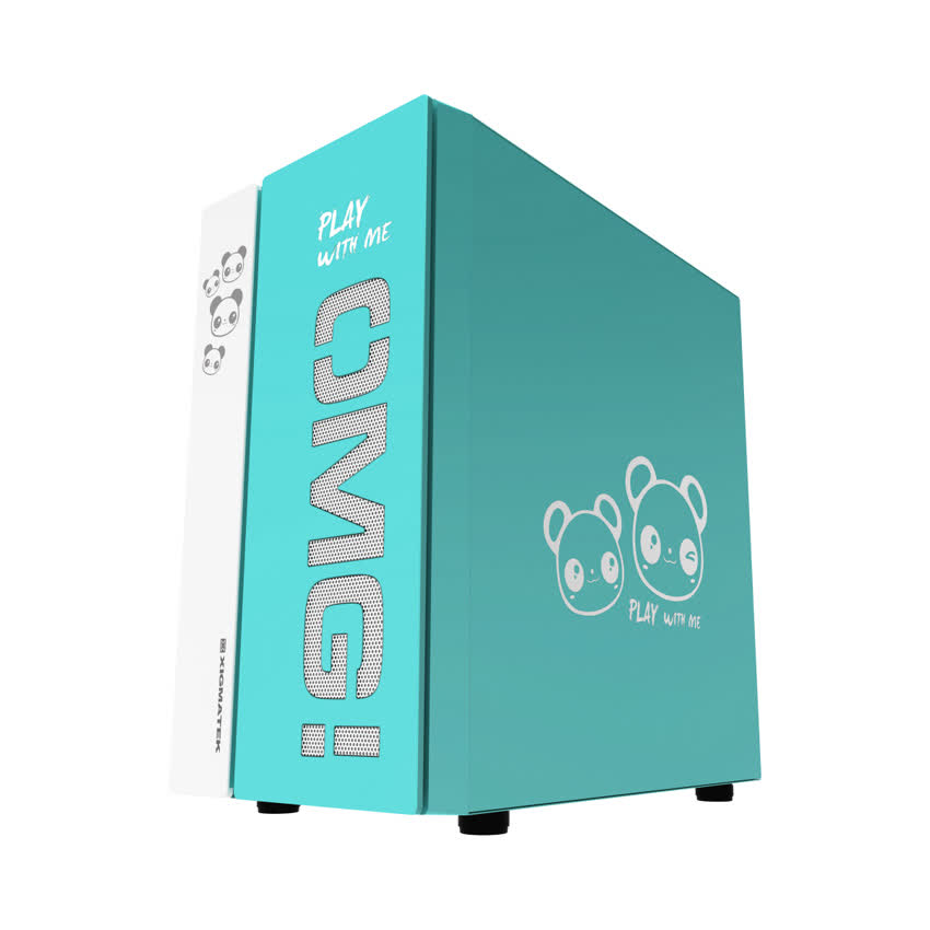 Vỏ case Xigmatek OMG AQUA (Mini Tower/Màu Xanh) EN45808