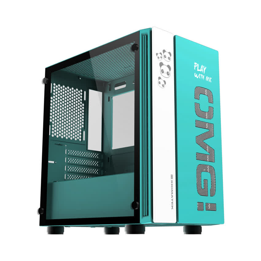 Vỏ case Xigmatek OMG AQUA (Mini Tower/Màu Xanh) EN45808