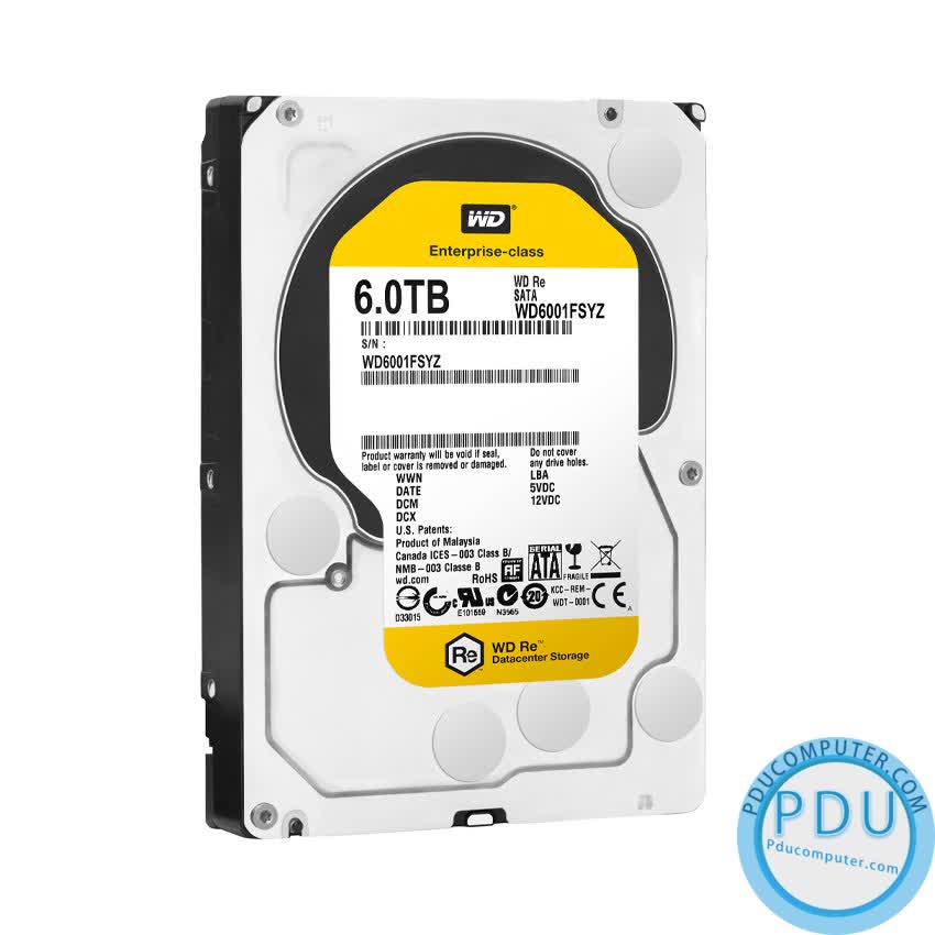 HDD WD Gold (6TB/3.5 inch/SATA 3/256MB Cache/7200RPM) (WD6003FRYZ)