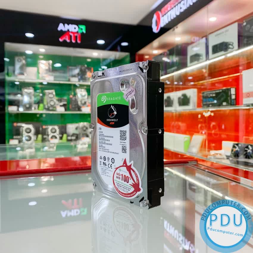 Ổ cứng HDD Seagate IRONWOLF 2TB 3.5 inch , 5900RPM, SATA3, 64MB Cache (ST2000VN004)