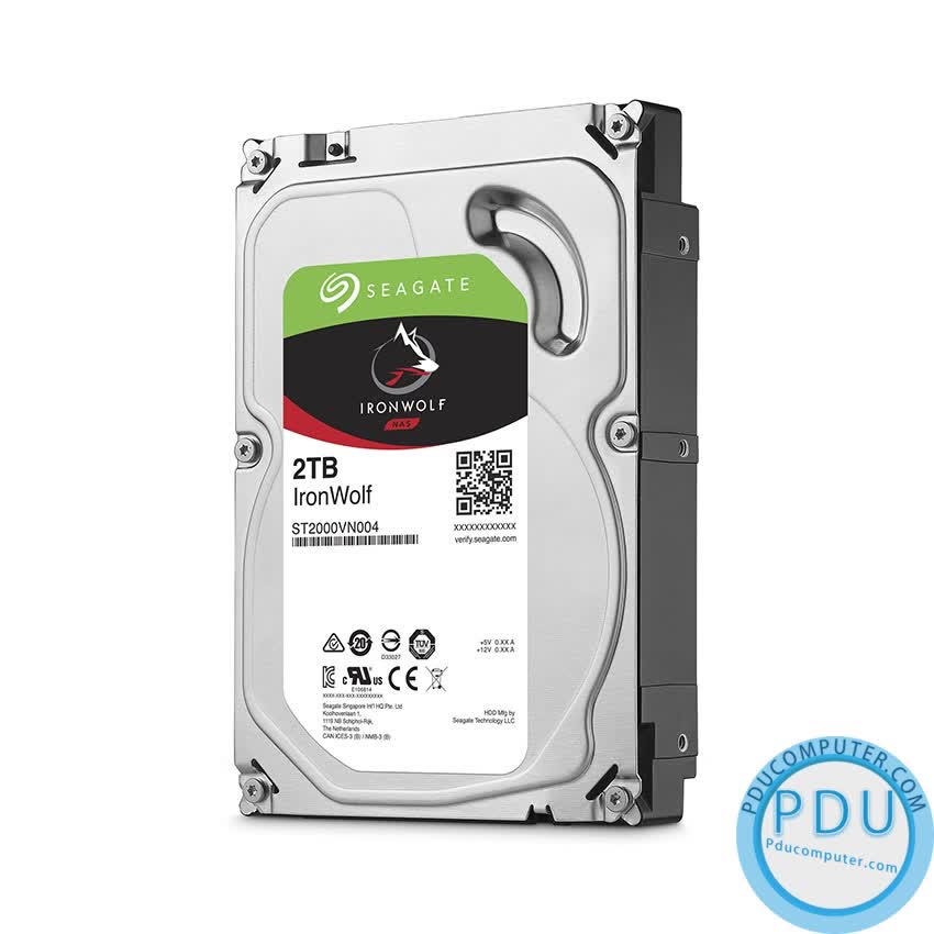 Ổ cứng HDD Seagate IRONWOLF 2TB 3.5 inch , 5900RPM, SATA3, 64MB Cache (ST2000VN004)