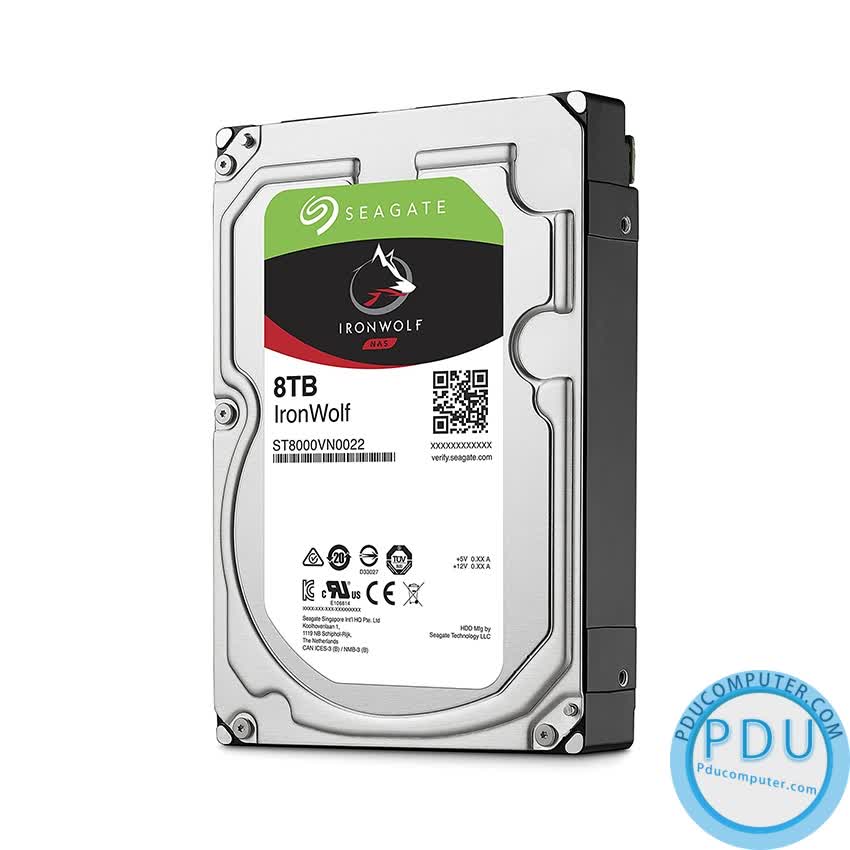 Ổ cứng HDD Seagate IRONWOLF 8TB 3.5 inch 7200RPM, SATA3, 256MB Cache (ST8000VN004)