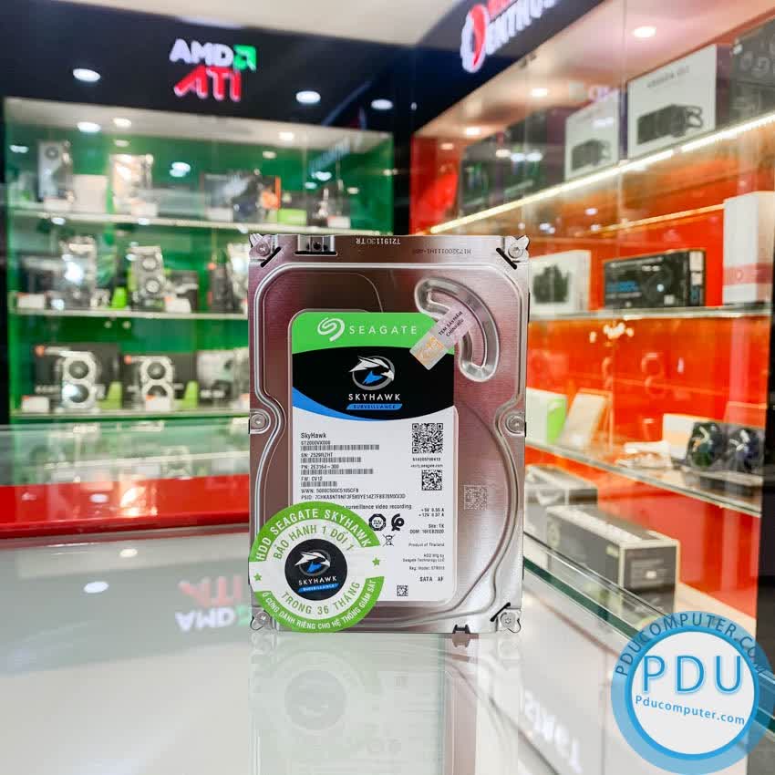 Ổ cứng HDD Seagate SkyHawk 1TB 3.5 inch 5900RPM, SATA3 6GB/s, 64MB Cache - (ST1000VX005)