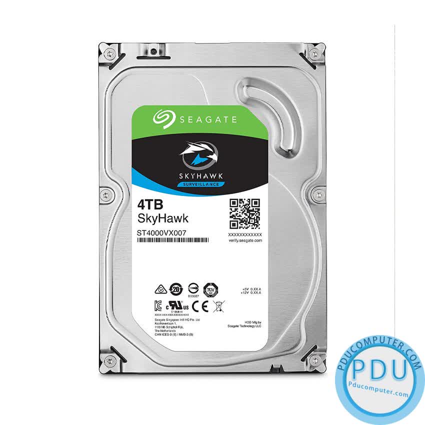 Ổ cứng HDD Seagate SkyHawk 4TB 3.5 inch 5900RPM, SATA3 6GB/s, 64MB Cache - (ST4000VX007)