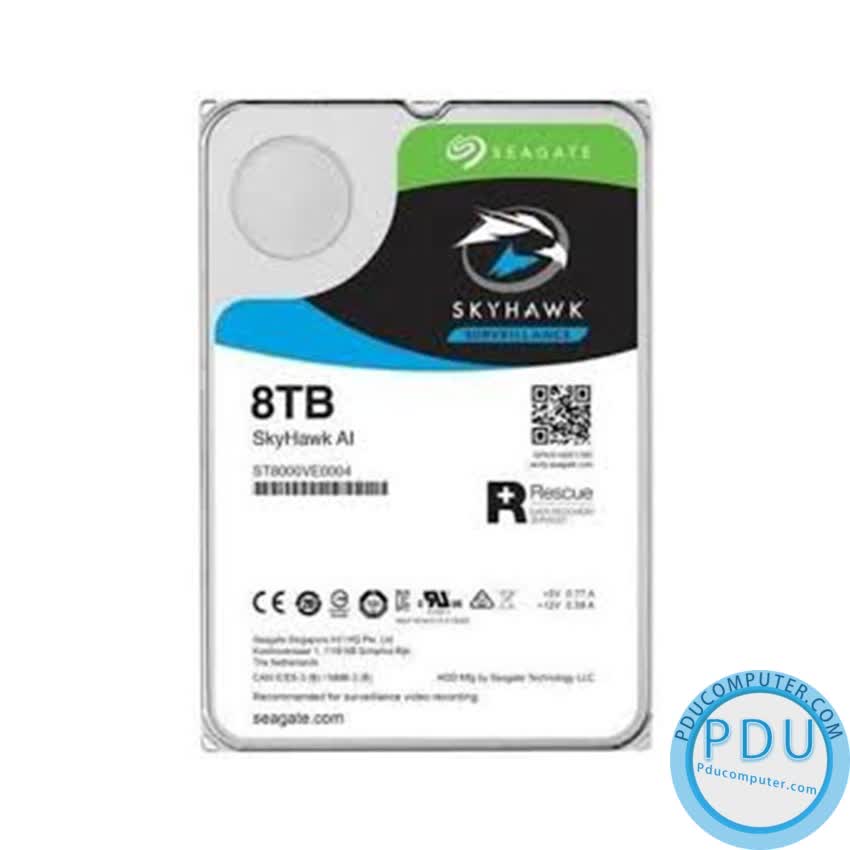Ổ Cứng HDD Seagate SkyHawk AI 8TB 3.5 inch, 7200Rpm,256MB Cache ( ST8000VE000 )