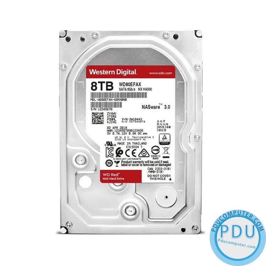 Ổ cứng HDD WD Caviar Red 8TB SATA 3 256MB Cache