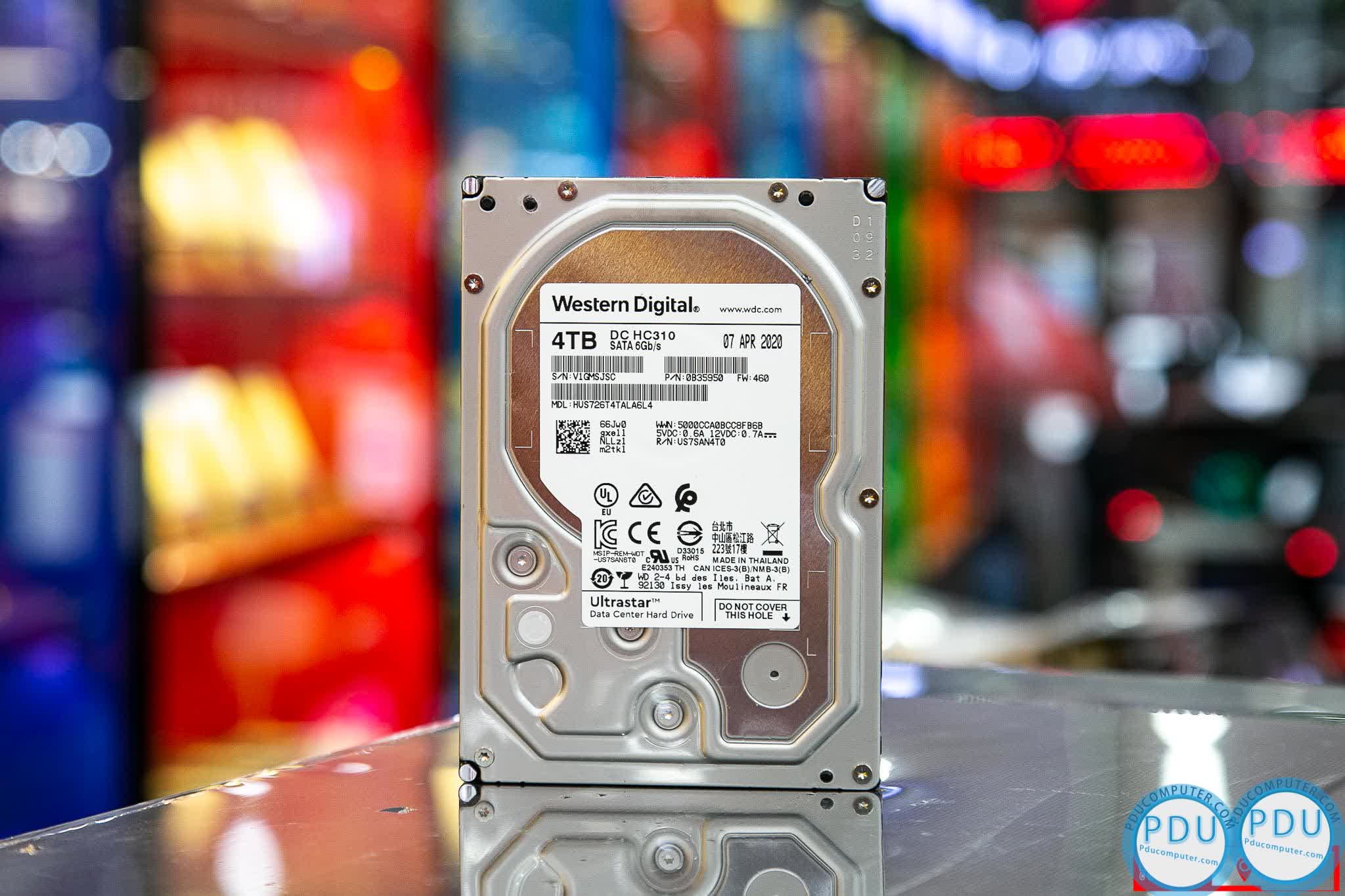 Ổ cứng HDD Western Enterprise Ultrastar DC HC310 4TB 3.5 inch SATA3 6GB/s 7200RPM, 256MB Cache - (HUS726T4TALA6L4)