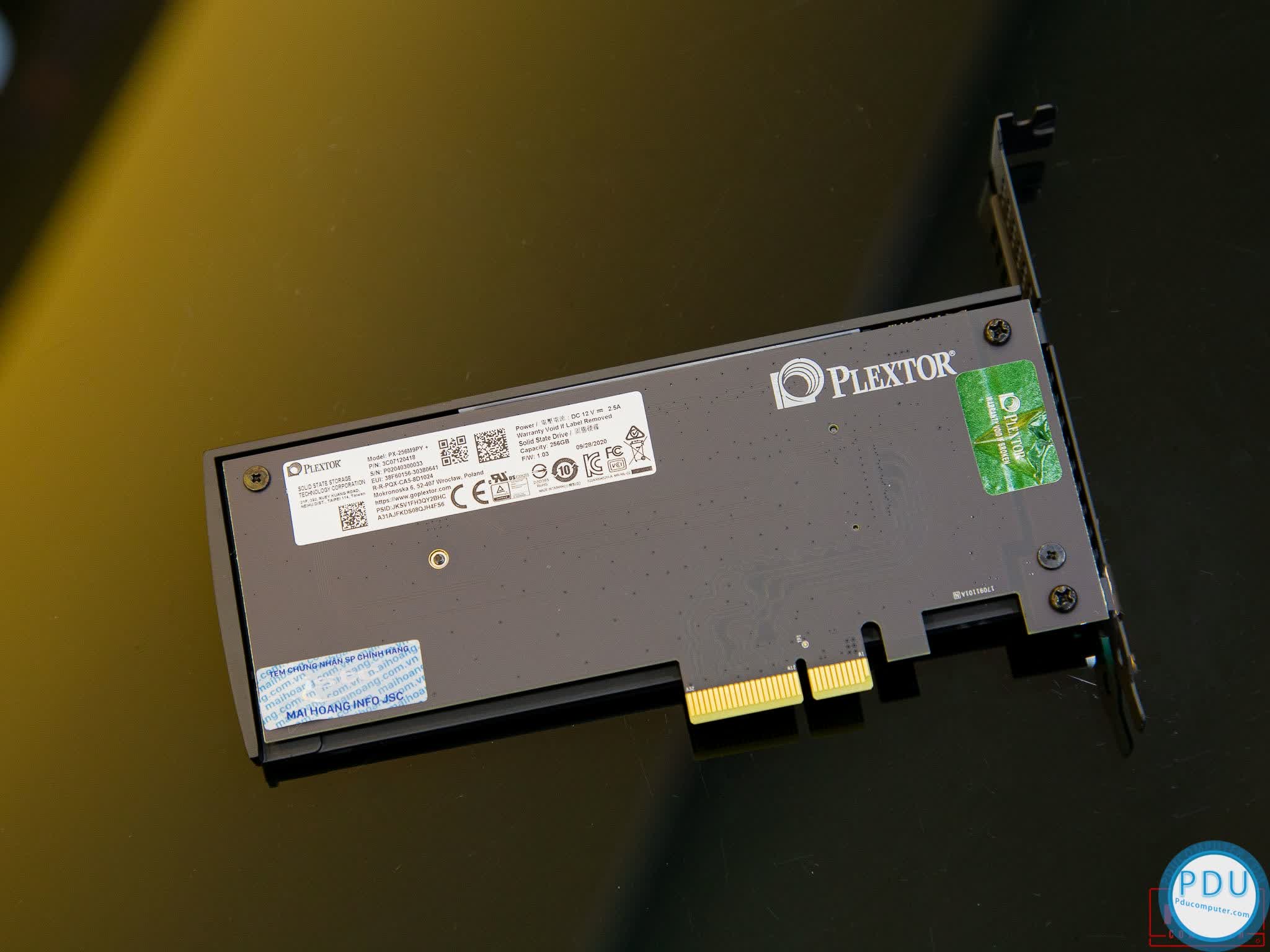 Ổ cứng Plextor PX-512M9PY+ 512GB M.2 2280 PCIe 3 x4 (Đọc 3400MB/s, Ghi 2200MB/s)