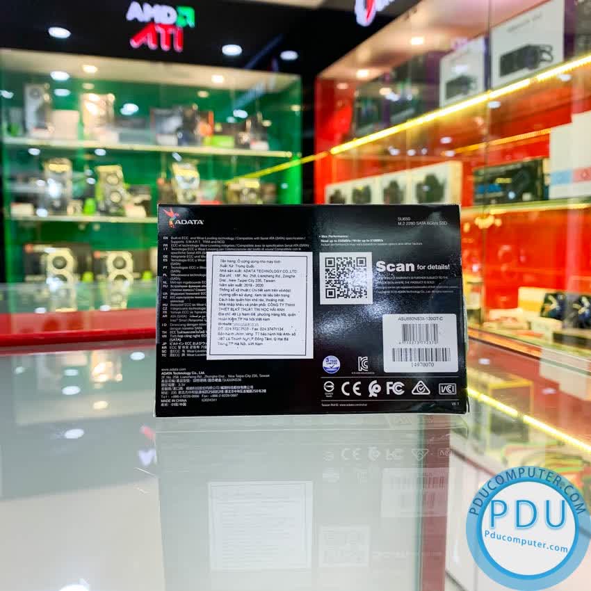 Ổ cứng SSD Adata SU650SN38 120G M.2 2280 (Đọc 550MB/s - Ghi 510MB/s) - (AU650NS38-120GT-C)