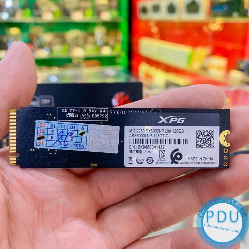 Ổ cứng SSD Adata SX6000NP Lite 128GB M.2 2280 PCIe NVMe Gen 3x4 (Đọc 1800MB/s - Ghi 600MB/s)