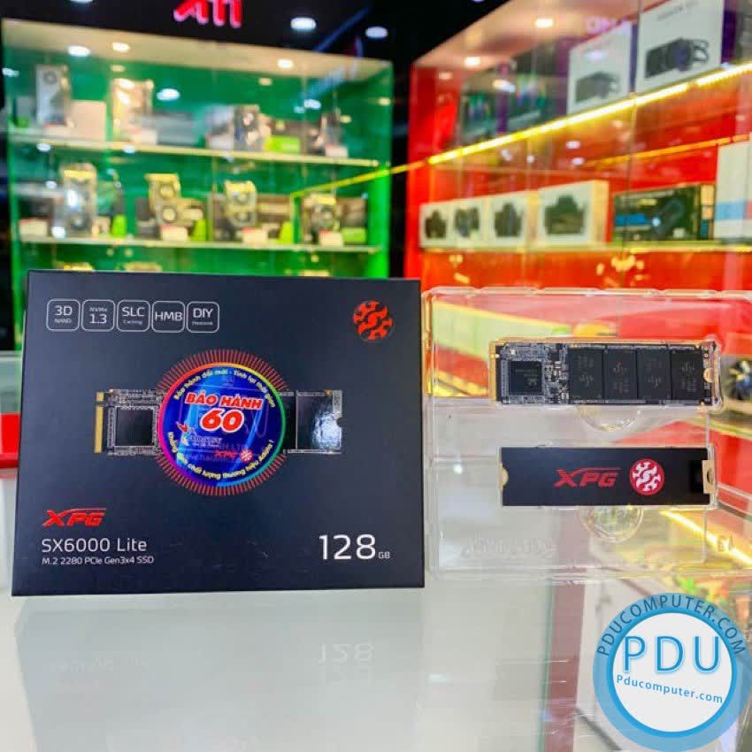 Ổ cứng SSD Adata SX6000NP Lite 128GB M.2 2280 PCIe NVMe Gen 3x4 (Đọc 1800MB/s - Ghi 600MB/s)