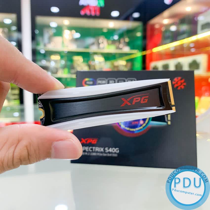 Ổ cứng SSD Adata XPG SPECTRIX S40G RGB 512GB M.2 2280 PCIe NVMe Gen 3x4 (Đọc 3500MB/s - Ghi 3000MB/s) - (AS40G-512GT-C)