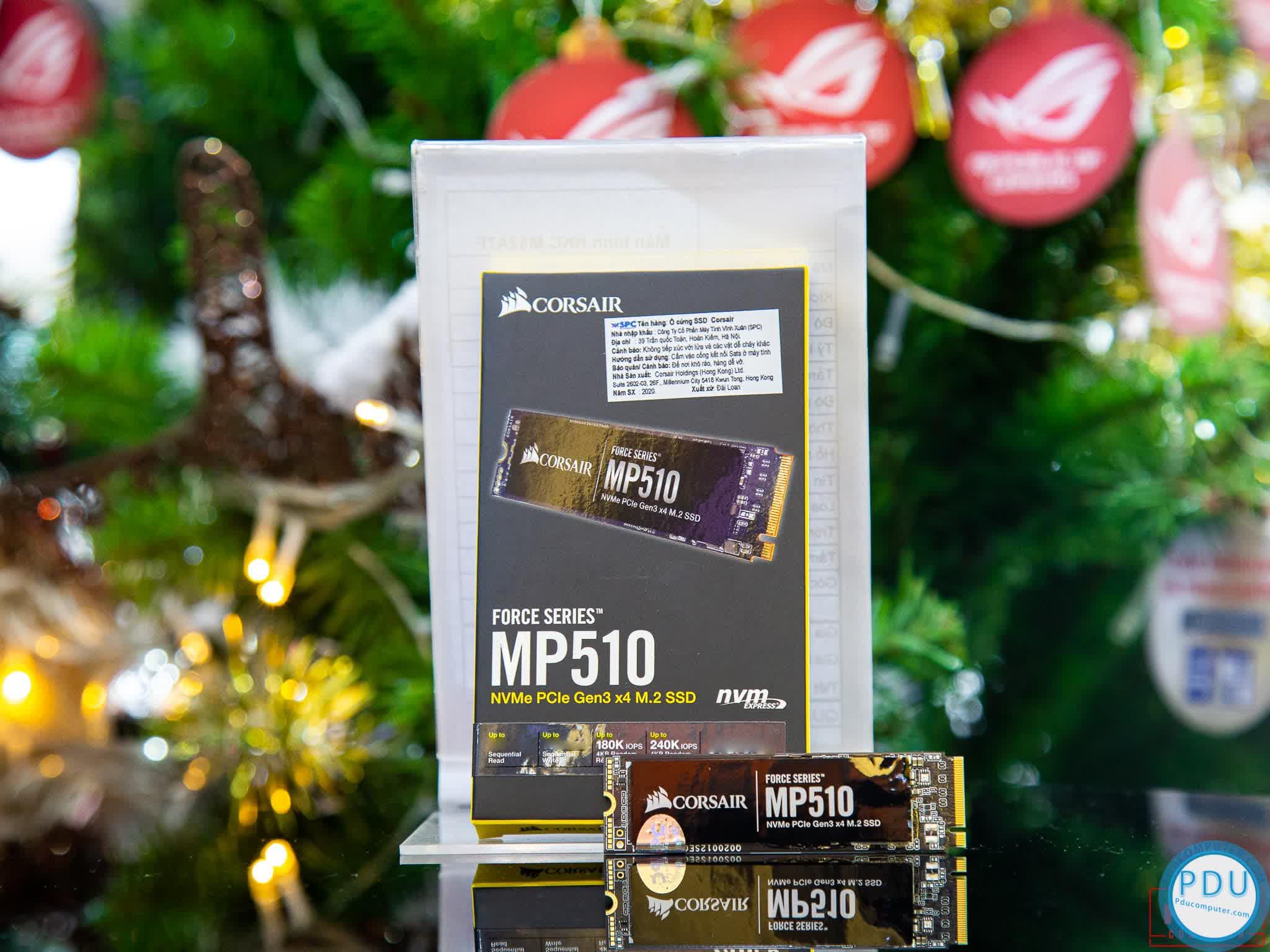 Ổ cứng SSD Corsair Force MP510 960GB M.2 2280 PCIe NVMe Gen 3x4 (Đọc 3480MB/s - Ghi 3000MB/s)