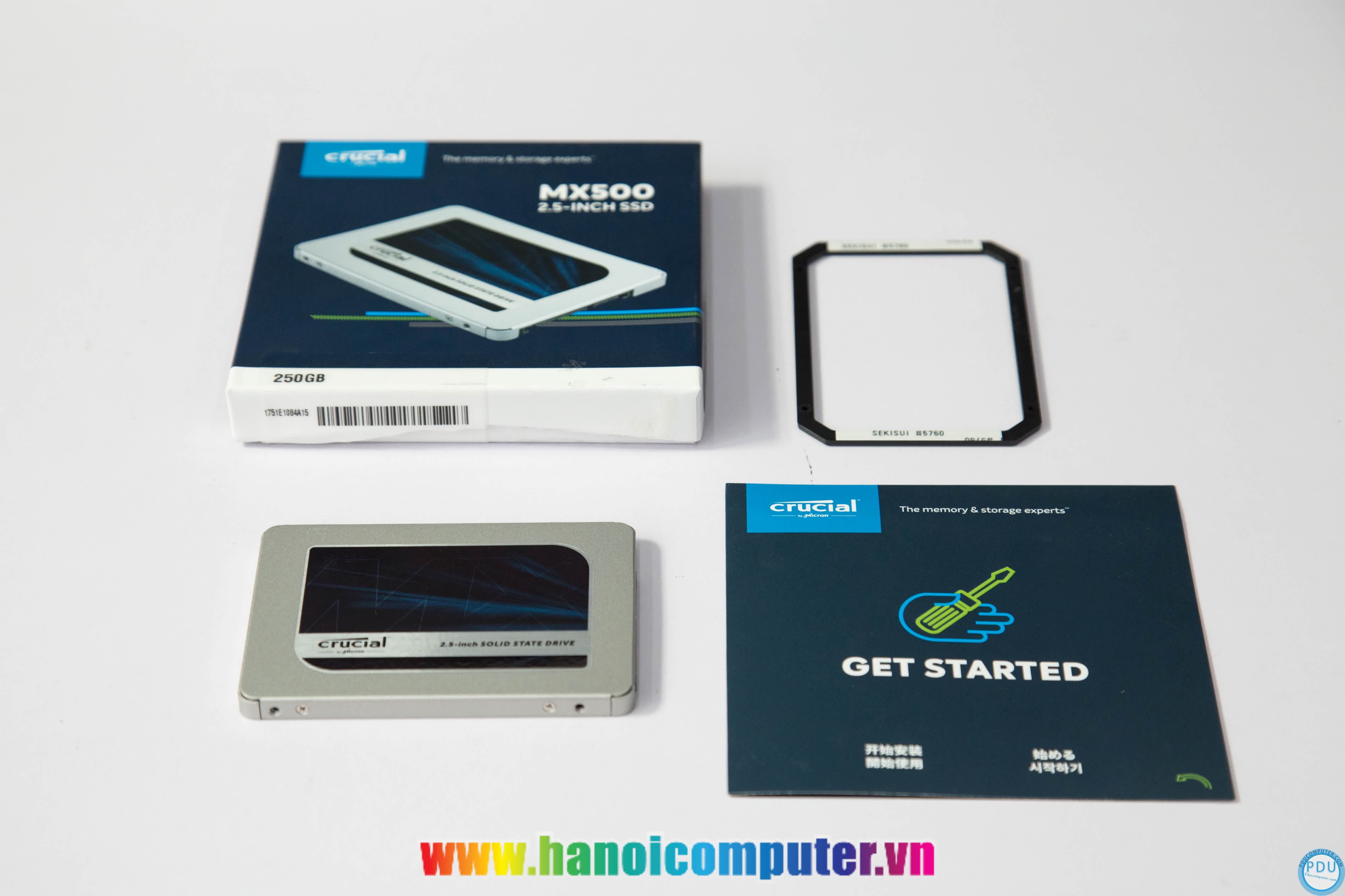 Ổ cứng SSD Crucial MX500 500GB 2.5 inch SATA3 (Đọc 560MB/s - Ghi 510MB/s) - (CT500MX500SSD1)