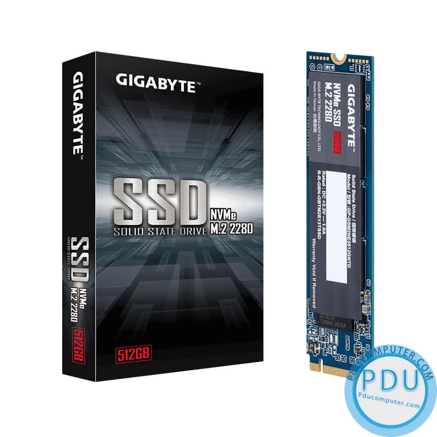 Ổ cứng SSD Gigabyte 512GB M.2 2280 PCIe NVMe Gen 3x4 (Đoc 1700MB/s, Ghi 1550MB/s) - (GP-GSM2NE3512GNTD)