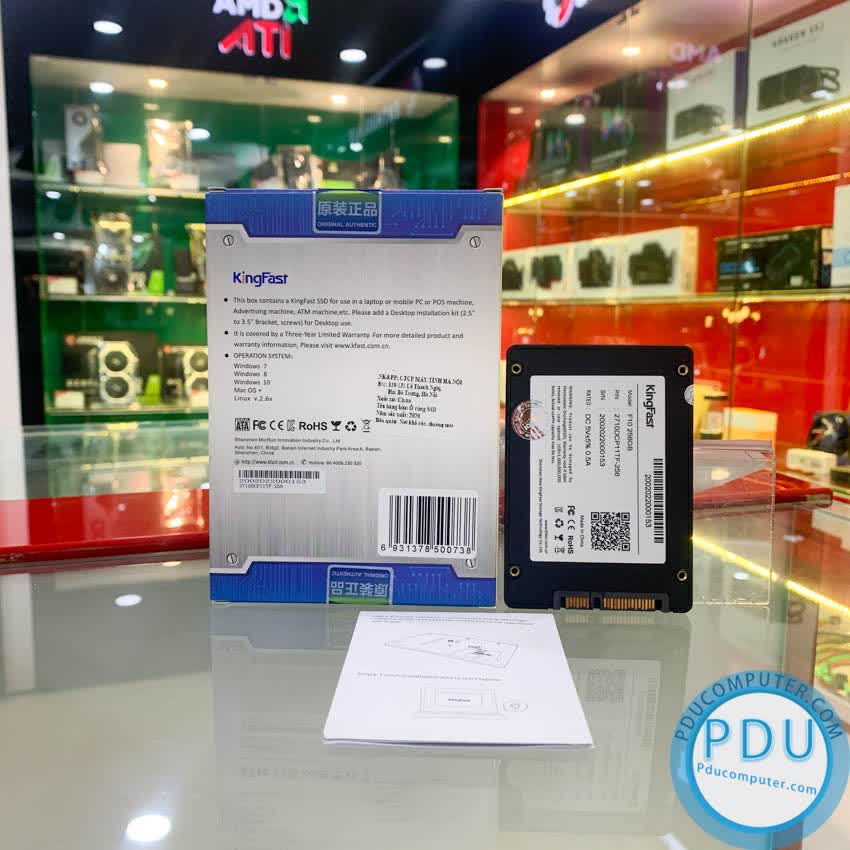 Ổ cứng SSD KINGFAST F10 1TB Sata3 2.5 inch (Đọc 550MB/s - Ghi 500MB/s) - (F10-1TB)