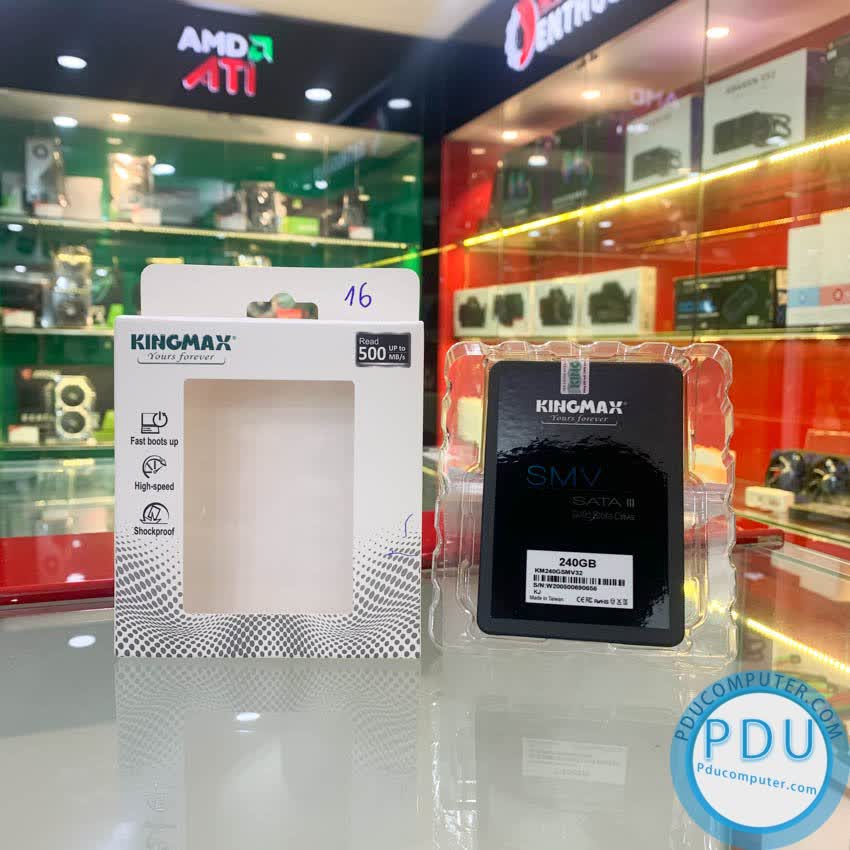 Ổ cứng SSD Kingmax SMV32 240GB 2.5 inch SATA3 (Đọc 500MB/s - Ghi 410MB/s)