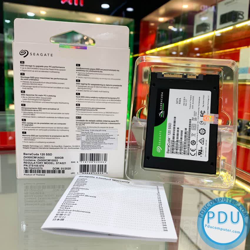 Ổ cứng SSD Seagate BarraCuda 120 1TB 2.5 inch SATA3 (Đọc 560MB/s, Ghi 540MB/s) - (ZA1000CM1A003)