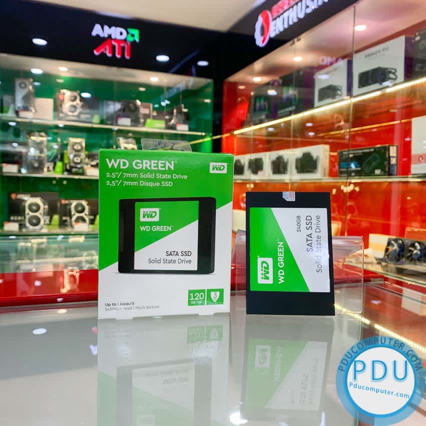 Ổ cứng SSD WD Green 120GB SATA 2.5 inch (Đọc 545MB/s - Ghi 430MB/s) - (WDS120G2G0A)