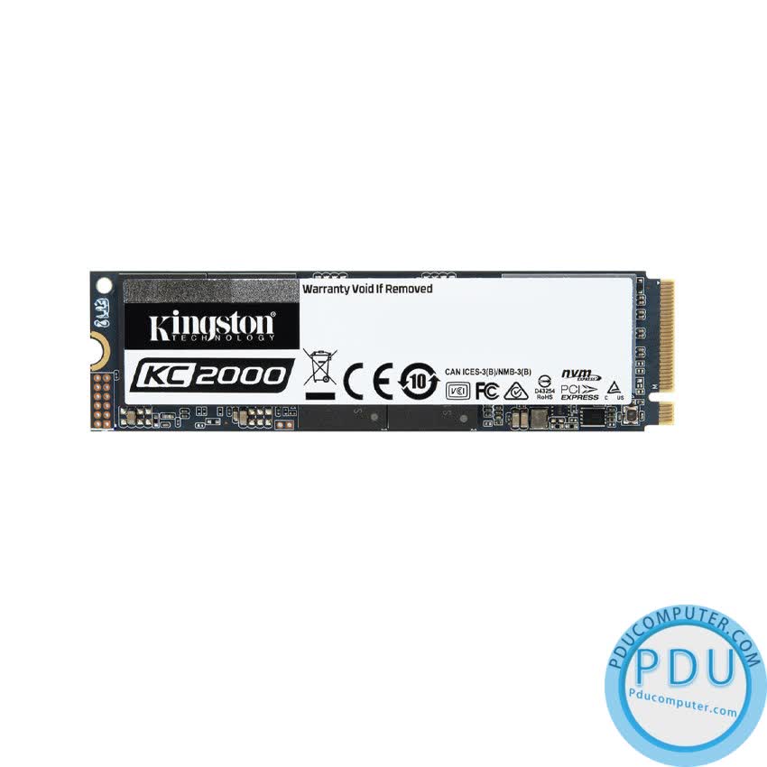 SSD Kingston SKC2000 500GB NVMe M.2 2280 PCIe Gen 3 x 4 (Doc 3000MB/s, Ghi 2000MB/s) -KC2000M8/500G