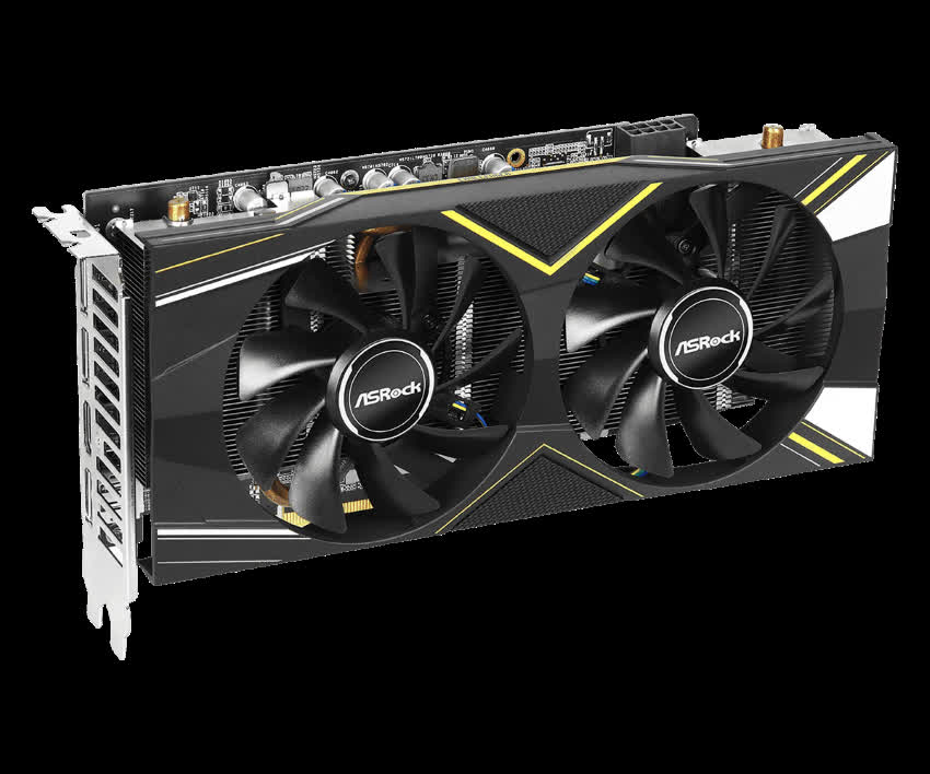 Card màn hình ASROCK 5600XT Challenger D 6GB OC (6GB GDDR6, 192-bit, HDMI+DP, 1x8-pin)