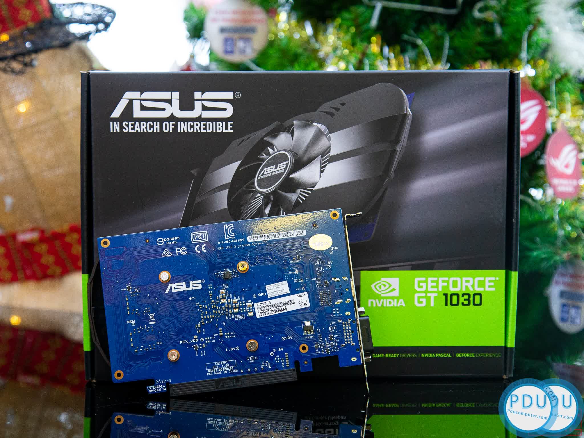 Card màn hình ASUS PH-GT1030-O2G (2GB GDDR5, 64-bit, DVI+HDMI)