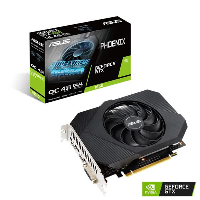 Card màn hình Asus PH-GTX 1650-4GD6-P (4GB GDDR6, 128-bit, DVI+HDMI+DP)