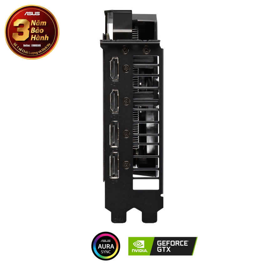 Card màn hình ASUS ROG STRIX GTX1650 - O4G GAMING (4GB GDDR5, 128-bit, HDMI +DP, 1x6-pin)