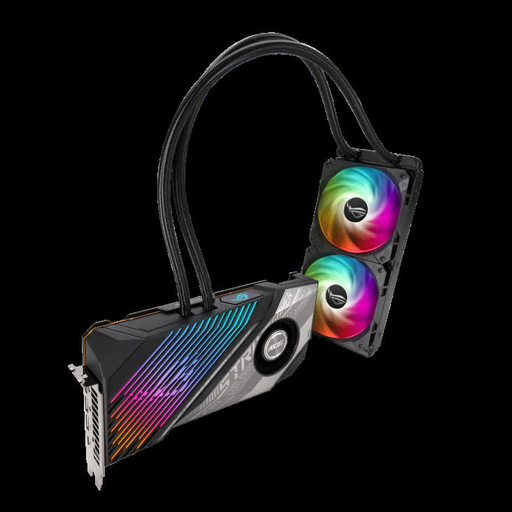 Card màn hình ASUS ROG STRIX-LC-RX 6800 XT-O16G-GAMING (16GB GDDR6, 256-bit, HDMI, 2x8-pin)