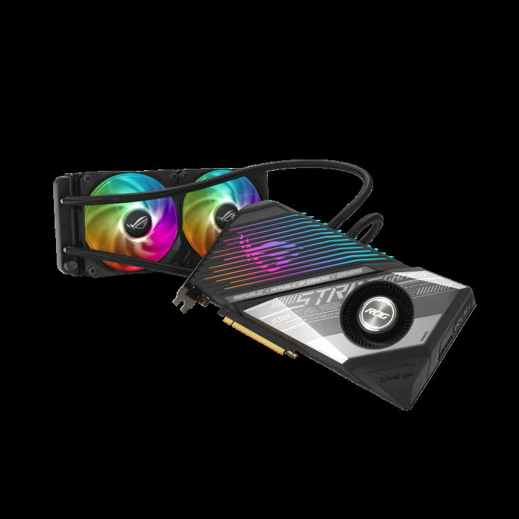 Card màn hình ASUS ROG STRIX-LC-RX 6800 XT-O16G-GAMING (16GB GDDR6, 256-bit, HDMI, 2x8-pin)