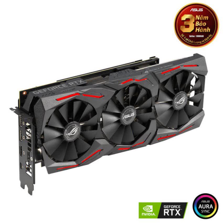 Card màn hình ASUS ROG STRIX RTX 2060 Super-8G EVO GAMING (8GB GDDR6, 256-bit,HDMI+DP, 1x6-pin + 1x8-pin)