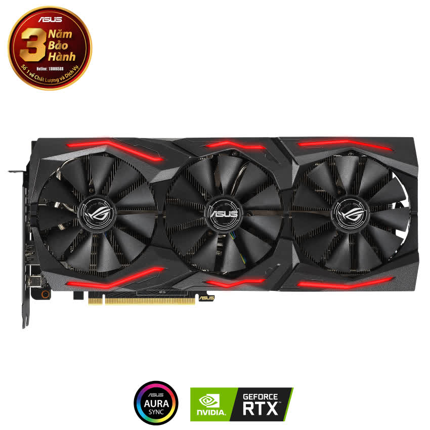 Card màn hình ASUS ROG STRIX RTX 2060 Super-O8G EVO GAMING (8GB GDDR6, 256-bit,HDMI+DP, 1x6-pin + 1x8-pin)