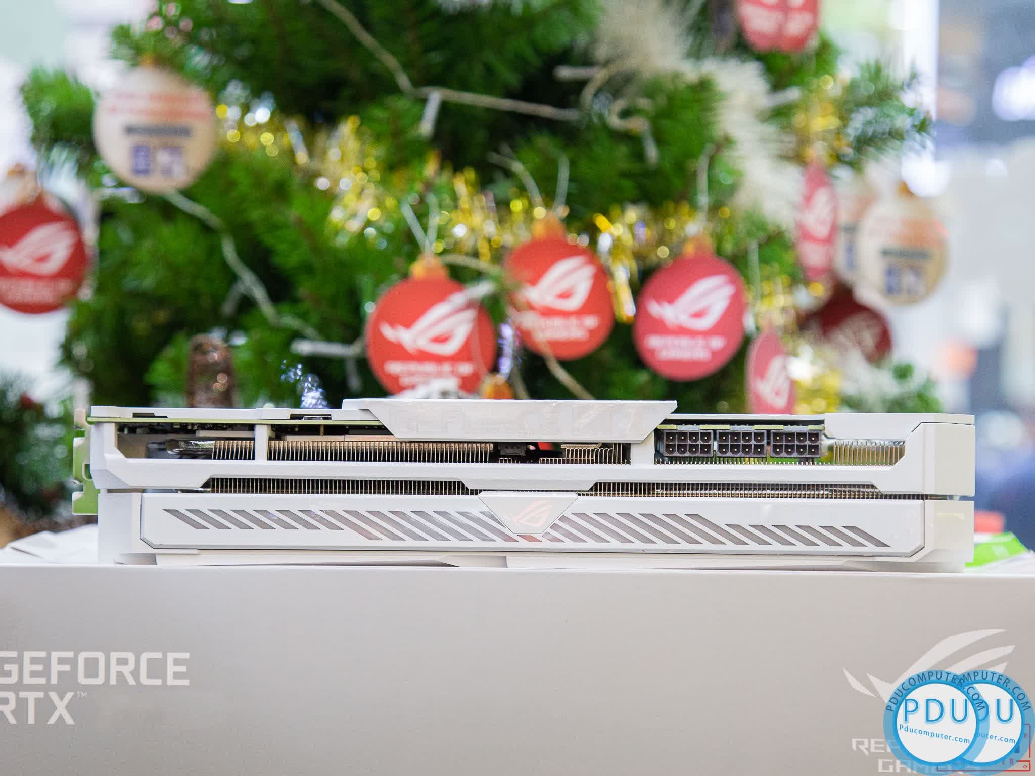 Card màn hình ASUS ROG STRIX RTX 3080-O10G-WHITE (10GB GDDR6X, 320-bit, HDMI +DP, 3x8-pin)