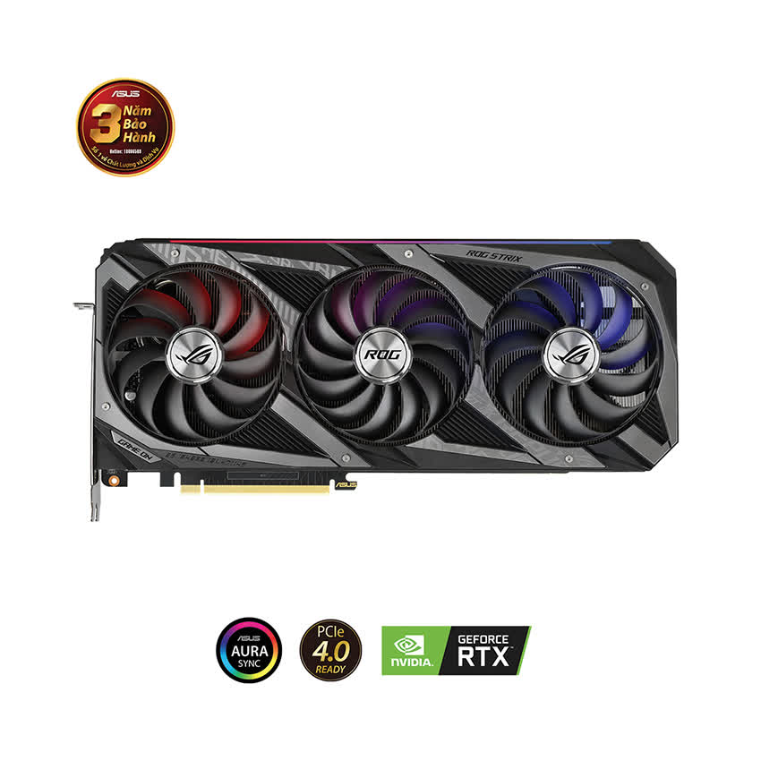 Card màn hình Asus ROG STRIX RTX3070-O8G-GAMING (8GB GDD6, 256-bit, HDMI +DP, 2x8-pin)