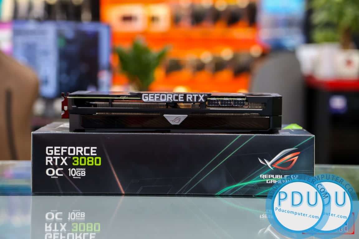 Card màn hình Asus ROG STRIX RTX3080-010G-GAMING (10GB GDDR6X, 320-bit, HDMI +DP, 3x8-pin)
