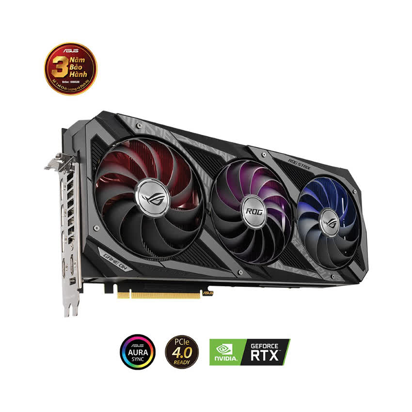 Card màn hình Asus ROG STRIX RTX3080-010G-GAMING (10GB GDDR6X, 320-bit, HDMI +DP, 3x8-pin)