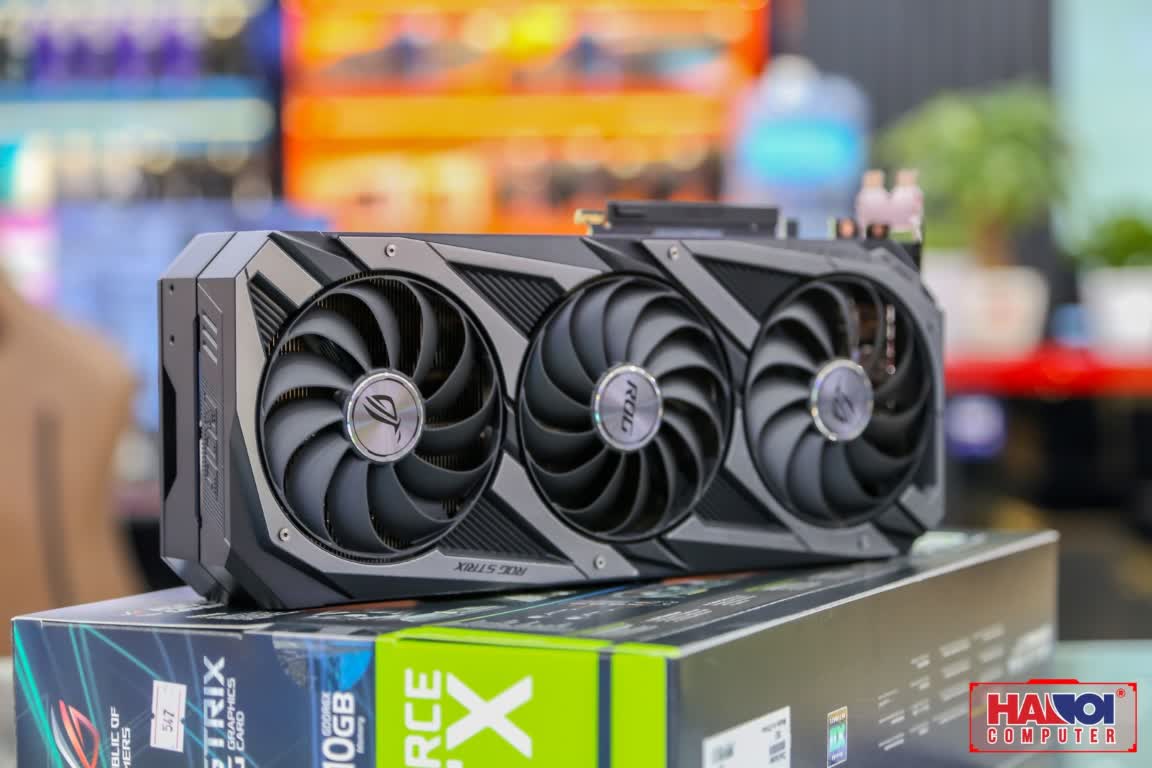 Card màn hình Asus ROG STRIX RTX3080-010G-GAMING (10GB GDDR6X, 320-bit, HDMI +DP, 3x8-pin)