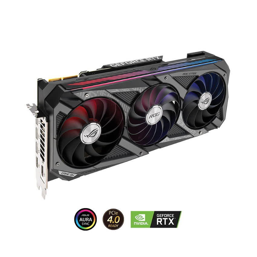 Card màn hình Asus ROG-STRIX-RTX3090-24G-GAMING (24GB GDD6X, 384-bit, HDMI +DP, 3x8-pin)