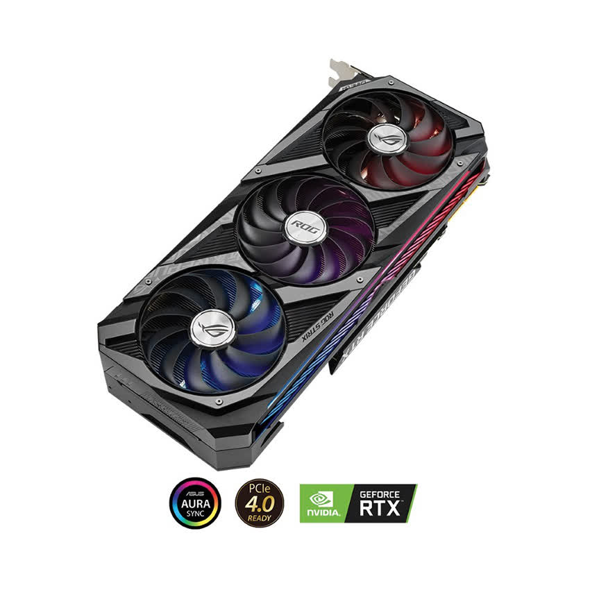 Card màn hình Asus ROG-STRIX-RTX3090-24G-GAMING (24GB GDD6X, 384-bit, HDMI +DP, 3x8-pin)