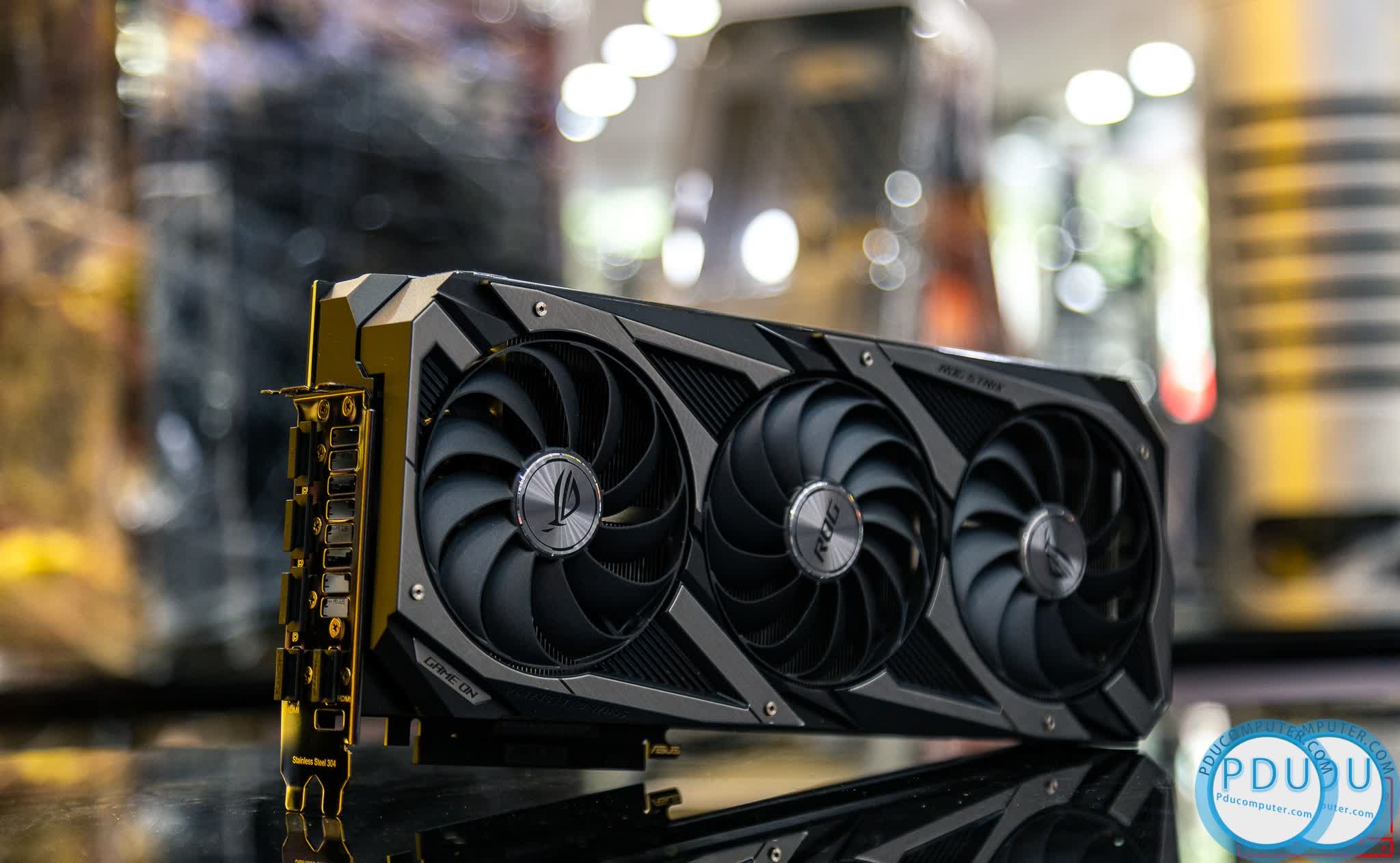 Card màn hình Asus ROG-STRIX-RTX3090-24G-GAMING (24GB GDD6X, 384-bit, HDMI +DP, 3x8-pin)